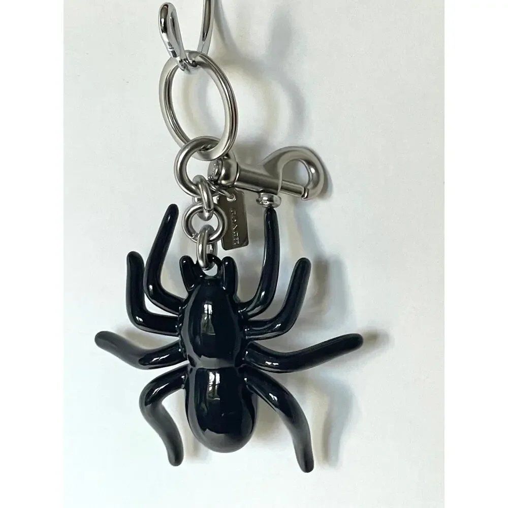 Coach CAX79 Spider Halloween Bag Charm Black Enamel